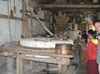 A l'intérieur du moulin