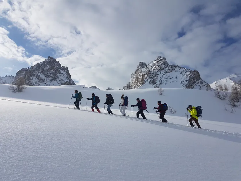 Trekking in rifugio di 5 giorni in Alta Clarée - Terres de trek - © Trek raquetts Terres de trek