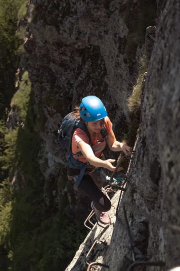 Via ferrata with the Bureau des Guides de La Grave - © DEBAS Alexandra