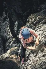 Via ferrata with the Bureau des Guides de La Grave - © DEBAS Alexandra