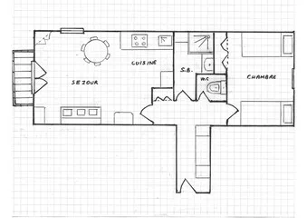 Plan de l'appartement - © José Anres