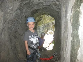 The Grand Parcours des Mines in via ferrata &amp; via corda - Odile Martin Cocher - Aventure Verticale La Meije