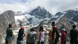 Rando scientifique au Glacier de la Girose avec Anne Zanolin - © Anne Zanolin