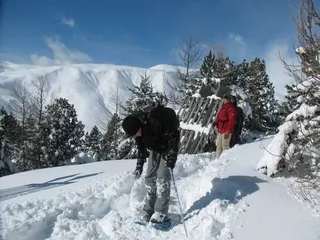Escursioni con le racchette da neve nella regione di La Meije - © Morillon P.