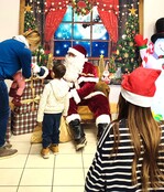 photo avec le Père-Noël - © E. Chéreau