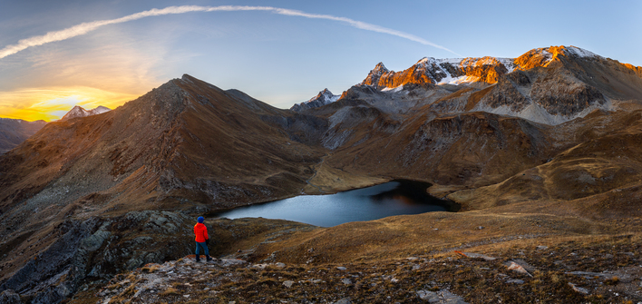 Lac des Cordes from Les Chalps