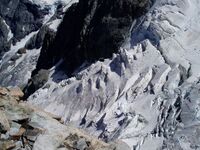 Le glacier de l'Homme vu depuis le refuge - La Grave - © @JugeSports