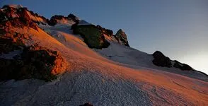 Coucher de soleil au refuge de l'Aigle - La Grave - © @AdrienMaffei