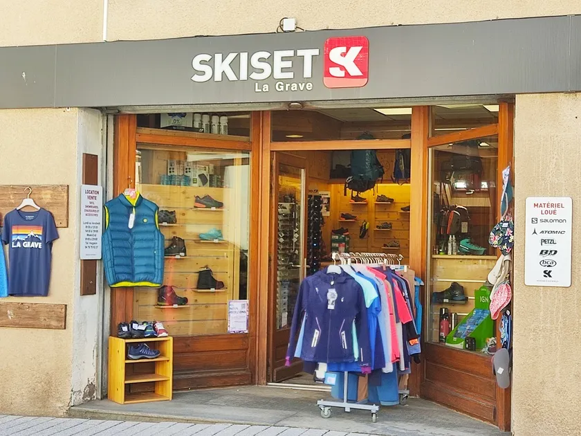 Devanture magasin de sport Skiset La Grave - © Skiset La Grave
