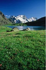 Lac du Goléon avec la Meije en toile de fond - © @RefugeduGoleon.com