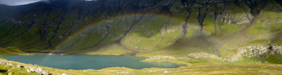 Arc en ciel sur le lac du Goléon - © @RefugeduGoleon.com
