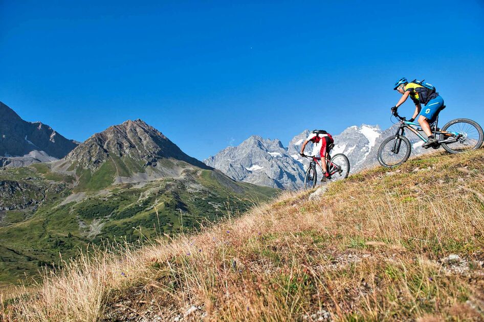 GTHA - Grande Traversée des Hautes-Alpes à VTT - [ section Briançonnais ] - © Agence KROS / Remi Fabregue /ADDET05 HP