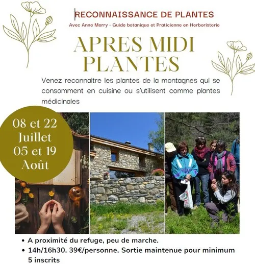 Les après-midi PLANTES au refuge du Pic du Mas de la Grave