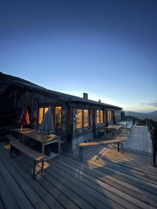 Il rifugio del coro di Évariste da La Grave