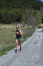 En mode trail à La Vachette - © Dans les Pas d'Hélène