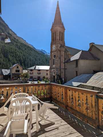 Terasse Gîte Neige Cordier - © L. Donnou