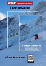 Freeride avec l'ESF (Journée et stage) - © ESF LA Grave