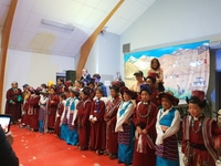 Spectacle à la Grave des enfants Ladakhis - © Marie-Ange VINAY