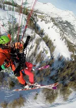 parapente en hiver - © axesse