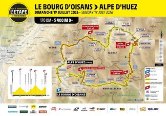 Carte de l'étape du tour amateurs - © Le Tour de France