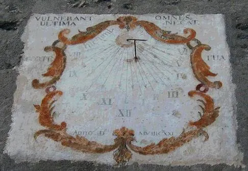 Cadran solaire de l'Église de Saint-Pancrace