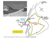 Plan parcours raquettes - © Mairie Puy Saint Pierre