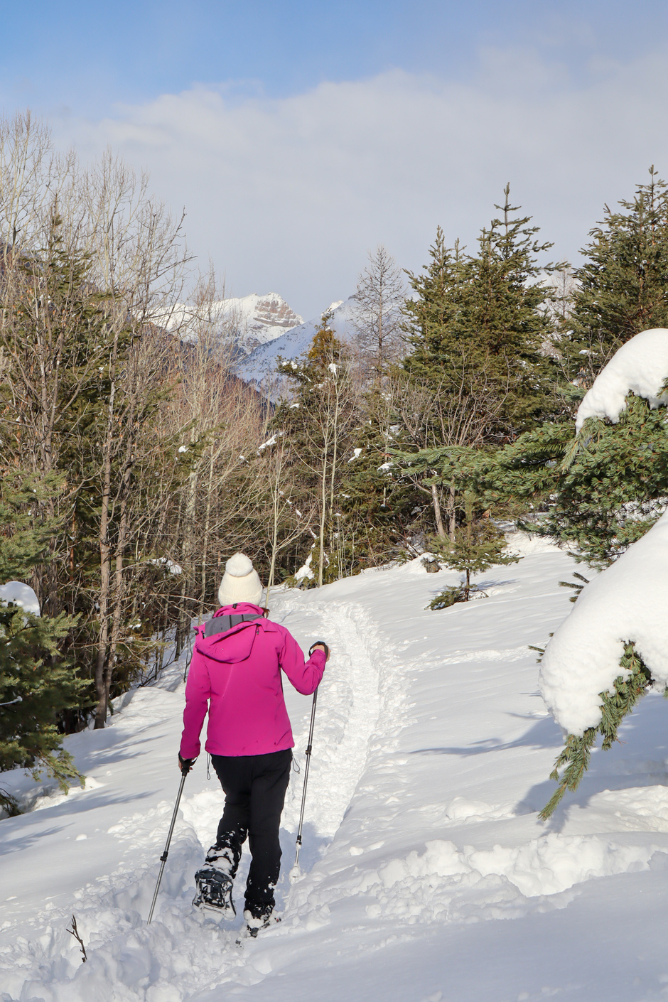 Raquettes au dessus de Villard St Pancrace - © S.Morattel