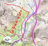 Topo IGN la Trace à Léo - © ©Refuge Buffère