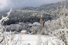 Village of Val des Prés, first snow - © S.Morattel