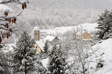 Village of Plampinet, first snow - © S.Morattel