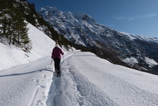 Ascension au col de l'Echelle dans la poudreuse - © ©SMorattel