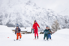 Morning cross-country skiing + afternoon downhill skiing - ESF Névache_Névache - © T.Blais