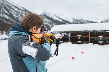 Initiation biathlon pour adolescent par l'ESF Névache - © T.Blais