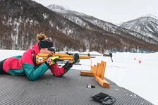 Session biathlon pour jeunes 10-16 ans par l'ESF Névache - © T.Blais