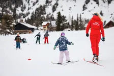Ski de fond à Névache avec l'ESF - © T.Blais