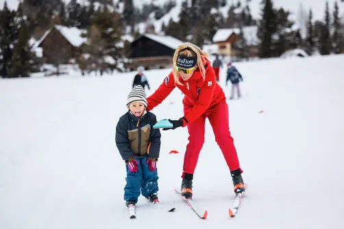 Ski de fond enfant matin - ESF Névache