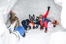 Cours de ski de fond pour enfant Team Winnie ESF Névache - © T.Blais