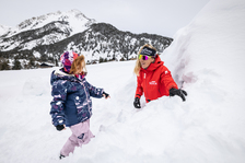Cours de ski de fond pour enfant Team Winnie ESF Névache - © T.Blais