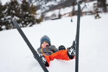 Cours de ski de fond pour enfant Team Winnie ESF Névache - © T.Blais