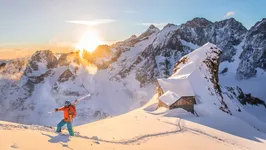 Ski de randonnée au refuge Adèle Planchard - © T.Blais