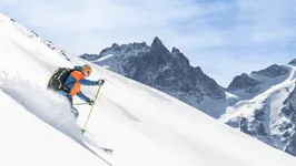 Descente en ski de randonnée du Signal de la Grave - © T.Blais