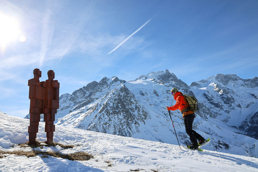 Crête de l'Aiguillon en raquettes
