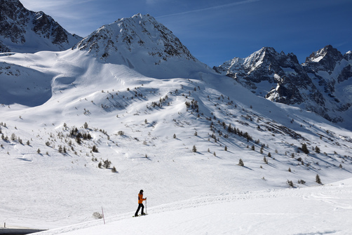 The Vives fountain in snowshoes