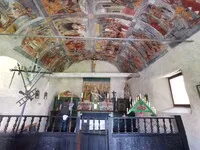 Fresque de la voute intérieure de la chapelle Sainte-Lucie dans le hameau de Puy Chalvin - © S.Morattel
