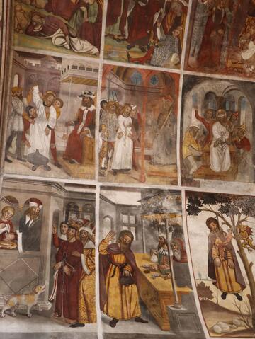 Affresco, chiesa di San Sebastiano a Plampinet - © Laury Chamerlat