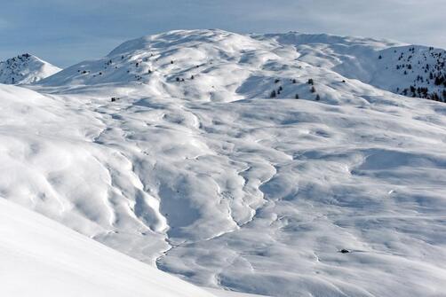 Le col de Bousson par la gravière en ski de randonnée