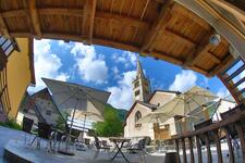 Where to eat village center church - © Au Vialaou