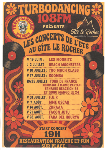 Concert : Beach Moonsters au Gîte le Rocher_La Grave - © Gîte le Rocher_La Grave