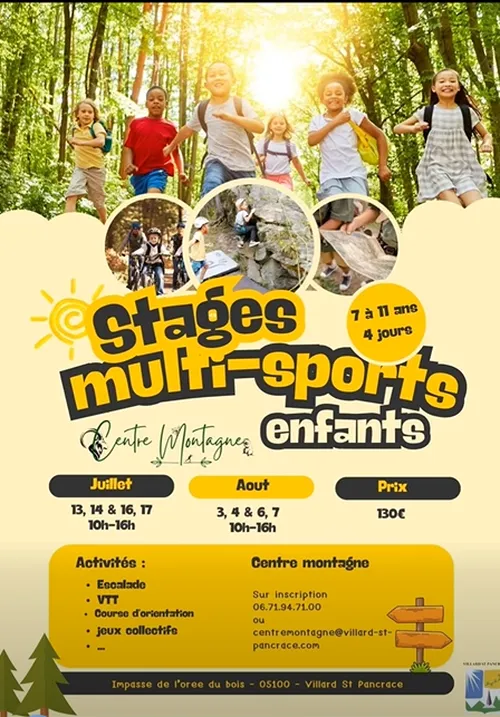 Stage Multi-Sports enfants au Centre Montagne