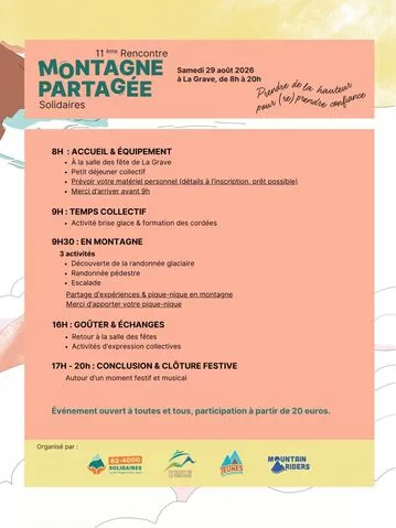 Association 82-4000 Solidaires - Rencontre de la Montagne Partagée Solidaires_La Grave - © Montagne Partagée